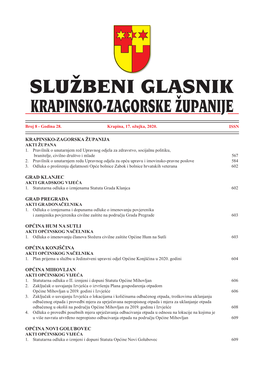 Statutarna Odluka O II. Izmjeni I Dopuni Statuta Općine Mihovljan 606 2