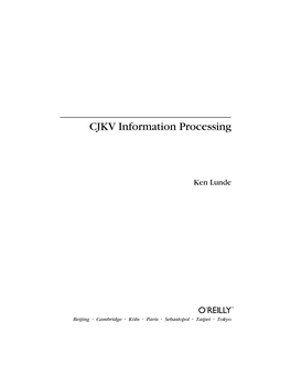 CJKV Information Processing