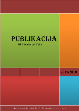 PUBLIKACIJA OŠ Slivnica Pri Celju