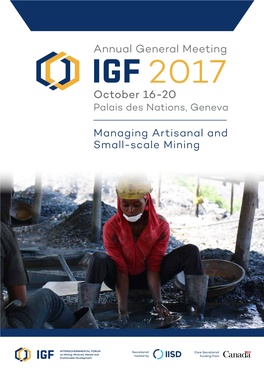 Program Along the Theme of Managing Artisanal and Small-Scale Mining (ASM) and Look Forward to Your Participation