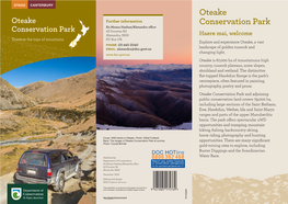 Oteake Conservation Park Brochure