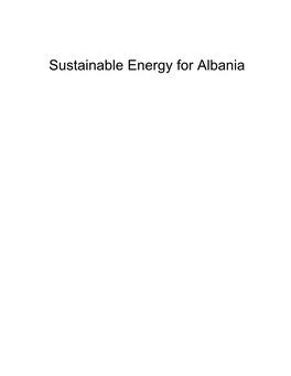 Sustainable Energy for Albania” Project