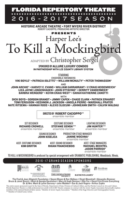 Harper Lee's to Kill a Mockingbird