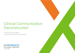 Clinical Communication Deconstructed