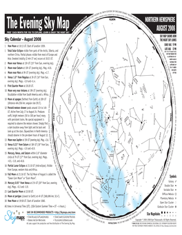 The Evening Sky Map 16 20 23 26 30 = UT – 4 Hours.) Time Eastern Summer (UT)