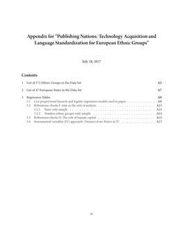 Publishing Nations: Technology Acquisition and Language Standardization for European Ethnic Groups”
