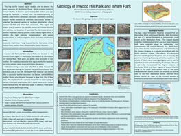 Geology of Inwood Hill Park and Isham Park