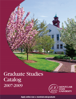 Graduate Studies Catalog 2007-2009