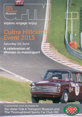 Cultra Hillclimb Event 2013 Saturday 1St June a Celebration of Women in Motorsport