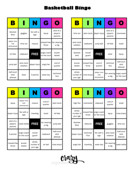 Basketball Bingo