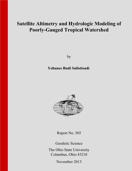 Satellite Altimetry and Hydrologic Modeling of Poorly-Gauged Tropical Watershed