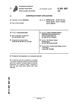 Process for the Preparation of a Carboxylic Acid Salt