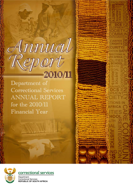 Annual Report 2010/11   Department of Correctional Services Ms