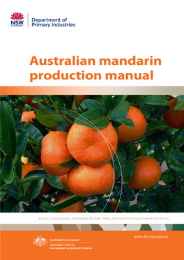 Australian Mandarin Production Manual