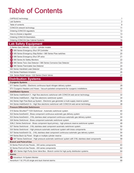 Table of Contents