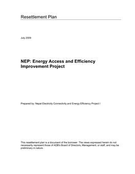 Nepal Electricity Connectivity and Energy Efficiency Project I