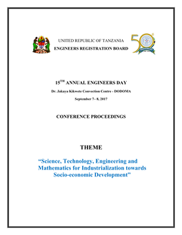 THEME “Science, Technology, Engineering and Mathematics For