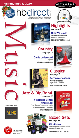 A New Catalog! Fresh Offers in Jazz & Classical Music