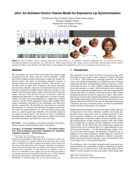 JALI: an Animator-Centric Viseme Model for Expressive Lip Synchronization