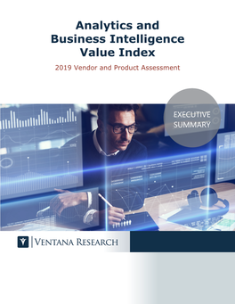 Analytics and Business Intelligence Value Index 2019