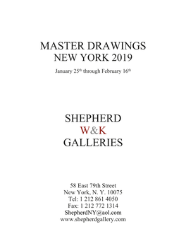 Master Drawings 2019