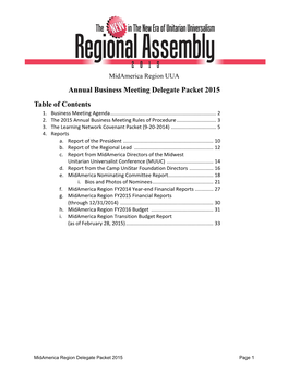 Pdf 2015 Annual Meeting Delegate Packet