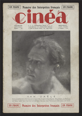 Cinéa N°18, 09/09/1921