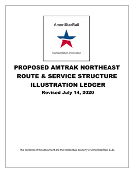 Proposed Amtrak Northeast Route & Service Structure