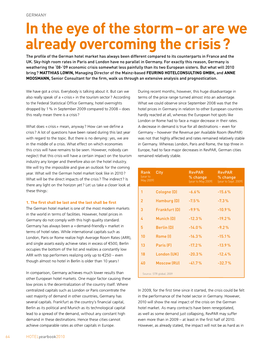 In the Eye of the Storm – Or Are We Already Overcoming the Crisis ?