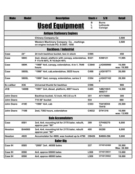 Used Equipment B