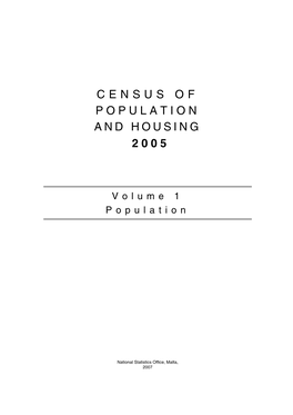 Census of Population and Housing 2005