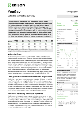 Yougov Strategy Update