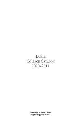 Lasell College Catalog 2010–2011