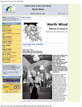 Rotary Club of San Jose North - North Wind