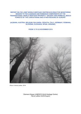 Report of the Joint World Heritage Centre/IUCN Reactive Monitoring Mission to the Albanian and Romanian