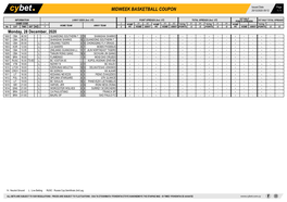 Midweek Basketball Coupon 25/12/2020 09:12 1 / 1