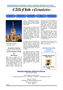 CADFHS Enewsletter