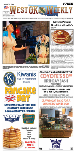 Kiwanis Pancake Breakfast at Lucille's