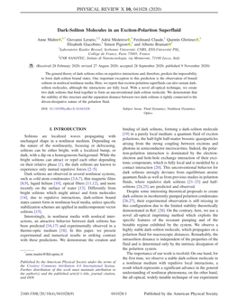 Dark-Soliton Molecules in an Exciton-Polariton Superfluid