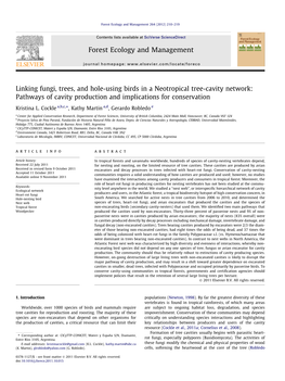 Cockle Et Al 2012 Linking Fungi, Trees, and Hole-Using Birds in A