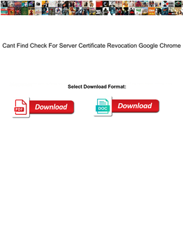 Cant Find Check for Server Certificate Revocation Google Chrome