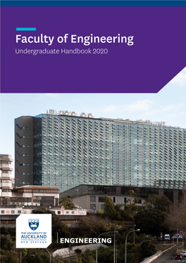 Faculty of Engineering Undergraduate Handbook 2020