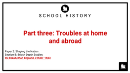 Troubles at Home and Abroad