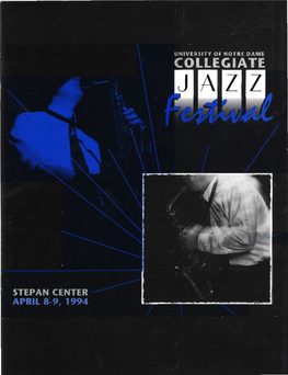 Notre Dame Collegiate Jazz Festival Program, 1994