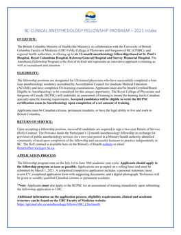 ROS Anesthesiology Information Sheet