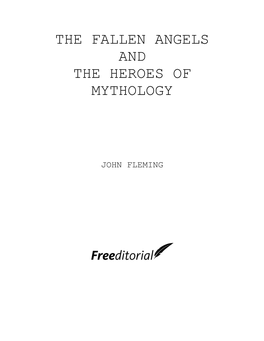 The Fallen Angels and the Heroes of Mythology