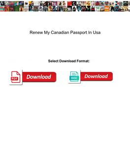 Renew My Canadian Passport in Usa