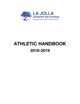 ATHLETIC HANDBOOK 2018–2019 Important Contact Information