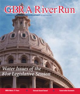 Water Issues of the 81St Legislative Session