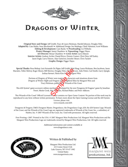 Dragons of Winter